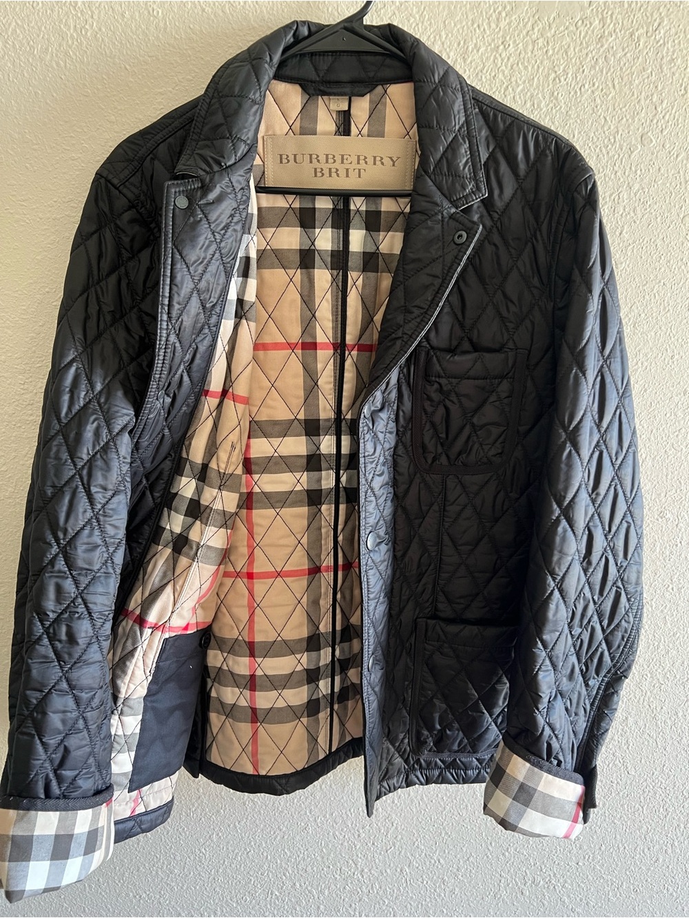 Burberry Black Quilted Lightweight Jacket